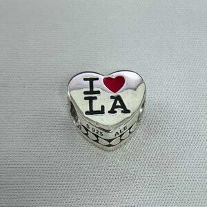 Heart-shaped Las Vegas Charm, S925 Silver Bracelets
